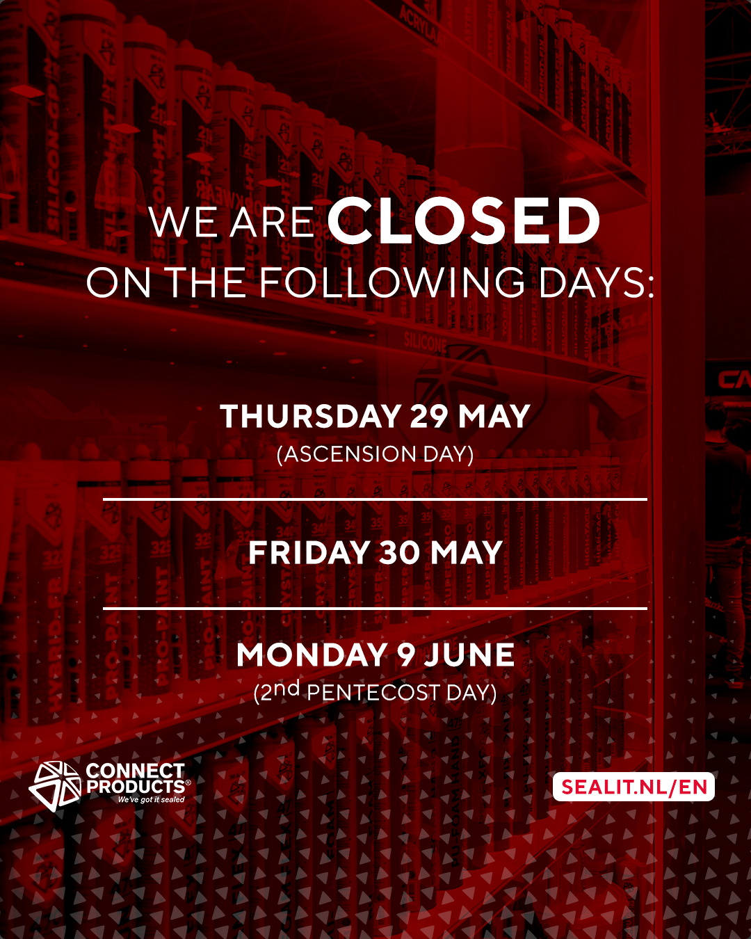 Reminder: Holiday Closure