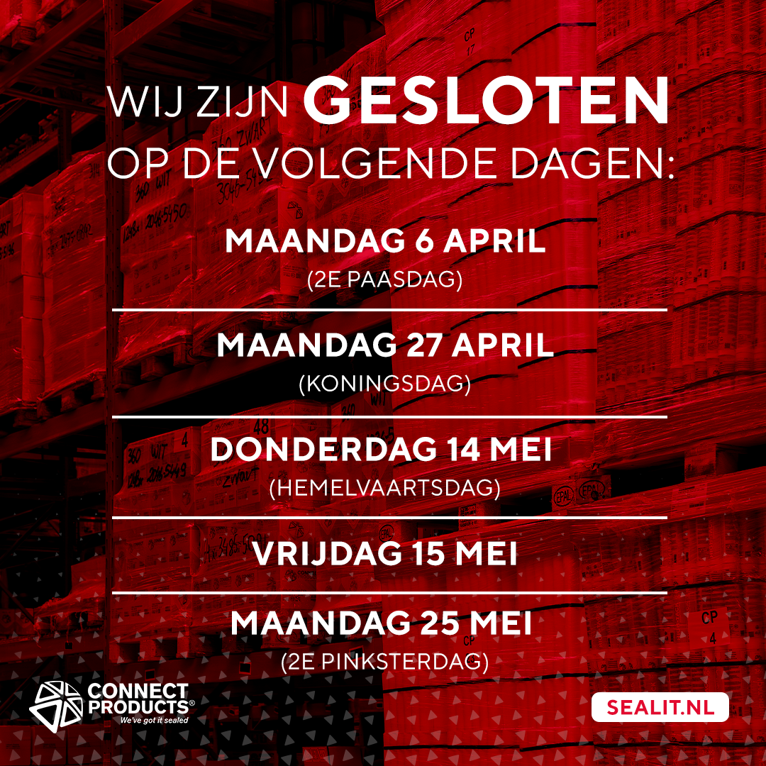 Aangepaste openingstijden april en mei